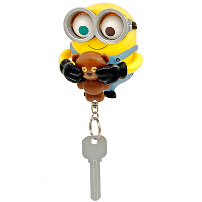 ミニオンキーチェーン付マグネットキーフック(ボブ&ティム)