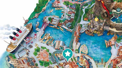 ニューヨーク・デリの地図(ディズニーシー)