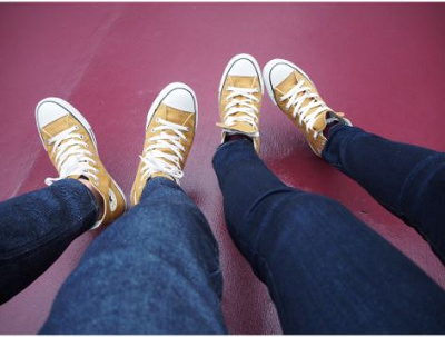 おそろいスニーカー