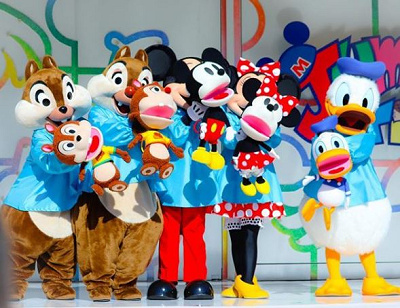 ミッキーたちのパペットも大人気!