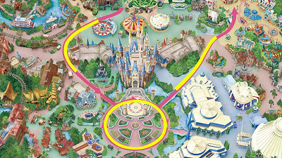 ミニー＠ファンダーランド：パレードルート