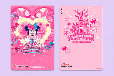 ミニーのファンダーランドデザインのフリーきっぷ