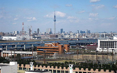 東京スカイツリーの見える北方面