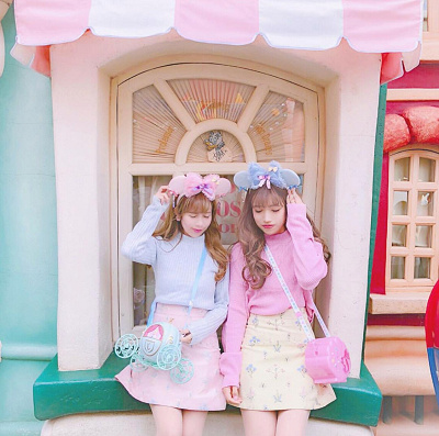  パステルカラーコーデ