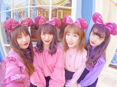 ディズニー ピンク カチューシャ 4人 お揃い コーデ