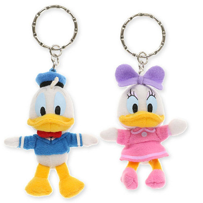 ぬいぐるみキーホルダー:ドナルド&デイジー