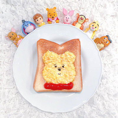 プーさんトースト
