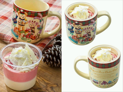 ラズベリー&ホワイトチョコムース、スーベニアカップ付き