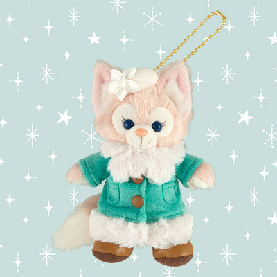 リーナベルぬいぐるみバッジ（ダッフィー＆フレンズのウィンター・トゥインクリング・タウン）