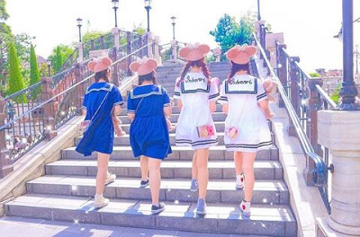 セーラーワンピコーデ