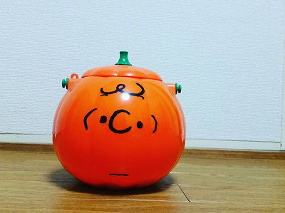 スヌーピー(PEANUTS)【2005年~】チャーリーブラウンのかぼちゃ型ポップコーンバケツ