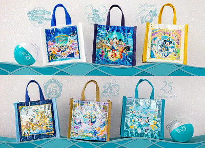 ディズニーシー25周年　カプセルトイ　　スパークリングジュビリー　4種類 ディズニーシー25周年】スパークリングジュビリーのガチャガチャ
