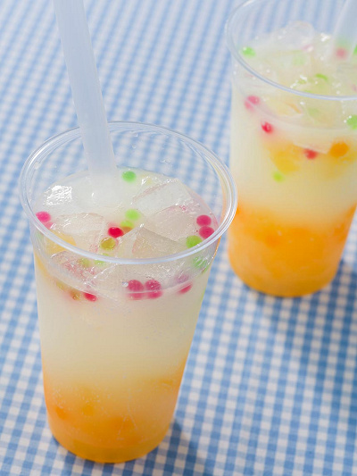 スパークリングオレンジゼリードリンク