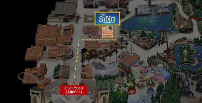 アトラクションの場所はここ！