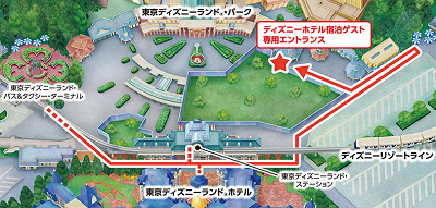 【2019年5月7日（火）まで】ディズニーホテル宿泊ゲスト専用エントランス