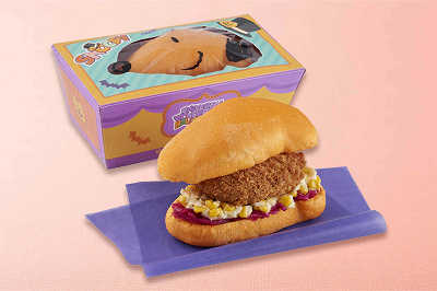 USJ秋フード:ハロウィーン・バーガーセット