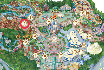 カウボーイ・クックハウス前のワゴンの場所