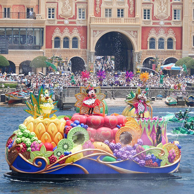 ミラコスタの一部のお部屋からはショーが観られる!