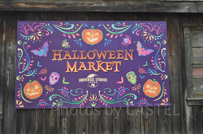USJのハロウィンマーケット看板