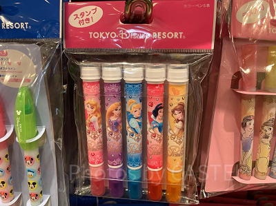 スタンプ付カラーペンセット：ディズニープリンセス