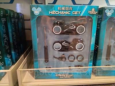 上海ディズニートロングッズ：ライトサイクルメカニックセット