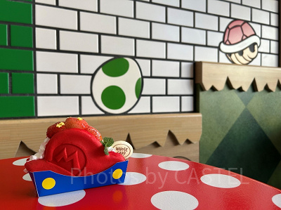 マリオカフェ&ストアの壁がとっても可愛い