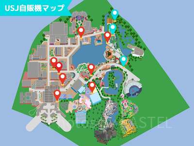 ユニバ自販機マップ