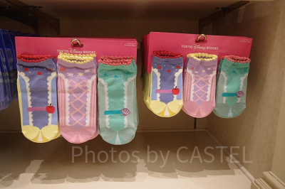 ソックス3足組：白雪姫、ラプンツェル、アリエル