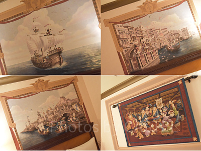 ベッド上の絵4種類