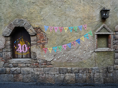 パペリーノ通りの40周年フォトスポット