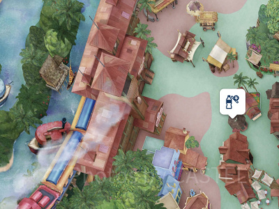 アドベンチャーランド自動販売機の場所