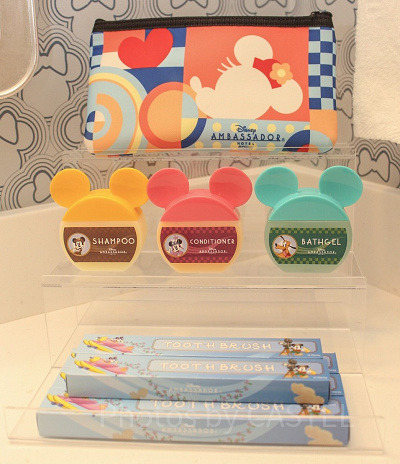 アンバサダーホテル、キャラクタールームのアメニティ