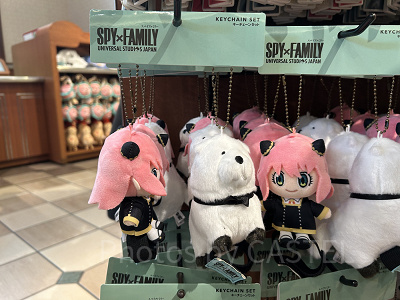 アーニャ&ボンド肩乗せマスコットキーチェーンセット（USJ×スパイファミリーグッズ）