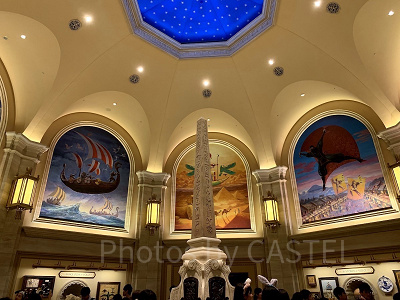 円形のスタンバイレーンに到着！