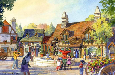 美女と野獣エリア(仮称)街並み②(プレスリリースより引用)