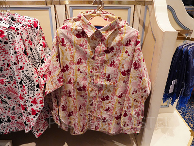 美女と野獣 ディズニー総柄シャツ