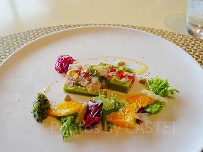 ベッラヴィスタ・ラウンジのコース料理（前菜）