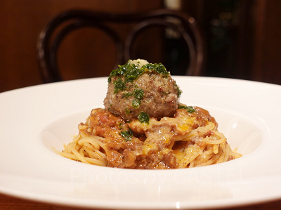 パスタセットのボロネーゼ