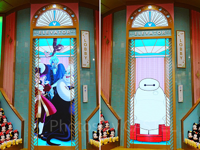 デジタルエレベーターにはキャラクターたちが続々登場!