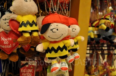 チャーリーブラウンのぬいぐるみキーホルダー