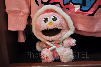 チェックのダッフルコート着用写真