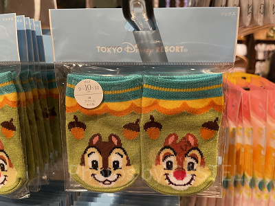 チップ&デールのベビーソックス