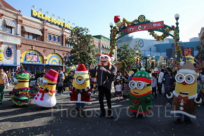ミニオンズ スウェット トレーナー XL クリスマス 緑 USJ パーク