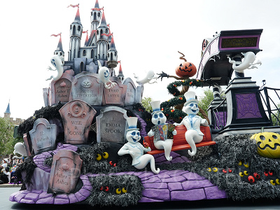 シンデレラ城のフロート：側面部分