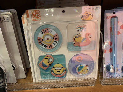 コースターセット(MINIONS CHILL in the POOL)