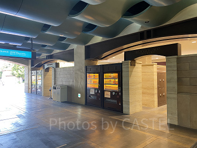 「東京ディズニーシー・ステーション」券売機横のコインロッカー（パーク外）