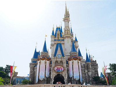 シンデレラ城の40周年デコレーション