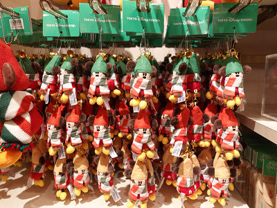 ディズニー・クリスマス・リルリンリングッズ:ぬいぐるみチャームセット