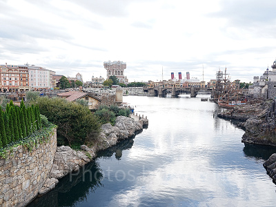 ディズニーシーのビリーヴ〜シー・オブ・ドリームス〜鑑賞場所：アクアダクトブリッジからの景色①