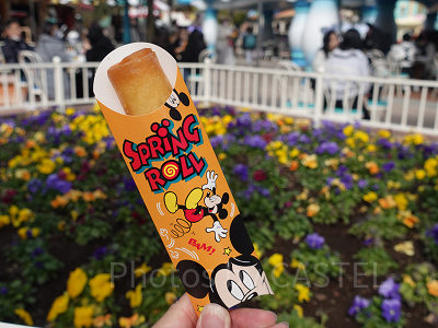 ディズニーランド食べ歩き:スプリングロール(エッグ&シュリンプ)